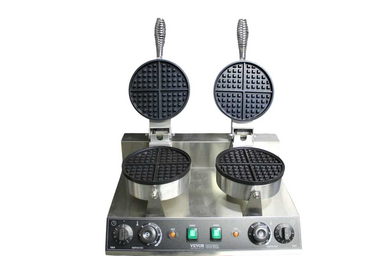 Doppelkopf-Waffeleisen für runde Waffeln mieten