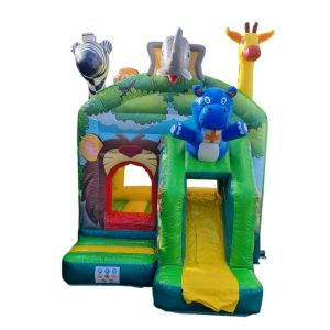 Hüpfburg kleiner Jungle mit Rutsche – kompakt, vielseitig & perfekt für Kinder