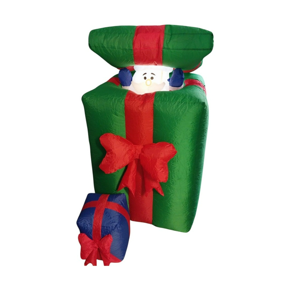 Weihnachtsmann im Geschenk