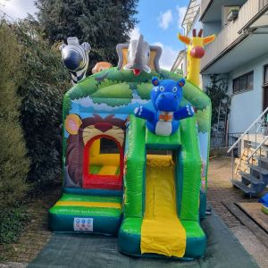 Hüpfburg kleiner Jungle mit Rutsche – kompakt, vielseitig & perfekt für Kinder