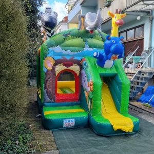 Hüpfburg kleiner Jungle mit Rutsche – kompakt, vielseitig & perfekt für Kinder