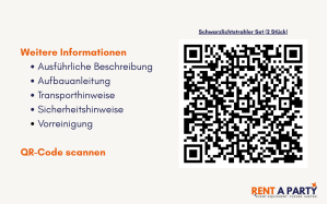 Schwarzlichtstrahler-Set (2 Stück) mieten