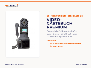 Hochzeitspaket Premium mit Fotobox, Videogästebuch & Softeis