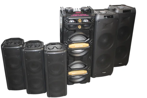 Musikboxen aus dem Mietsortiment