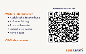 Nebelmaschine 950 W mieten