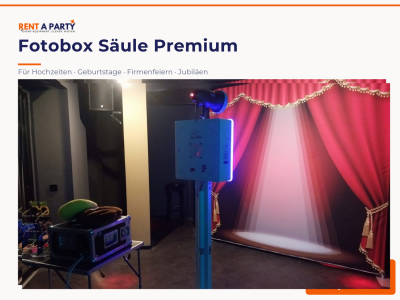 Fotobox Säule Premium – mit Sofortdruck