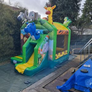 Hüpfburg kleiner Jungle mit Rutsche – kompakt, vielseitig & perfekt für Kinder