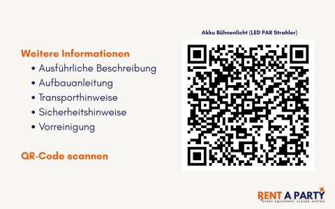 Akku-Ambientebeleuchtung einzeln mieten