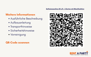 Softeismaschine 20 L/h mieten