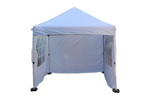 Profifaltpavillon 2,5 × 2,5 m – inkl. 4 Seitenwänden & Gewichten