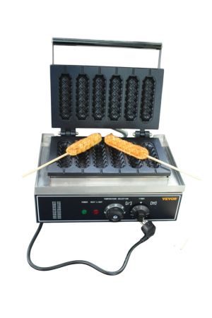 Waffeleisen 6-teilig für Hotdog-Waffeln