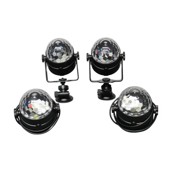 LED Discokugel 4er Set