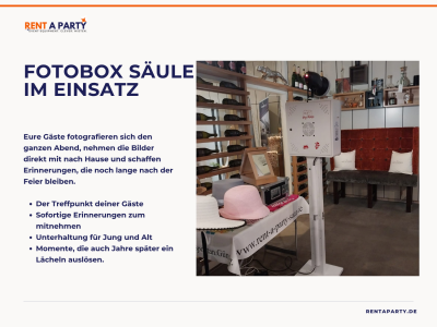Fotobox Tower Premium – mit Sofortdruck