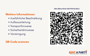 Akku-Ambientebeleuchtung einzeln mieten