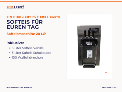 Hochzeitspaket Premium mit Fotobox, Videogästebuch & Softeis