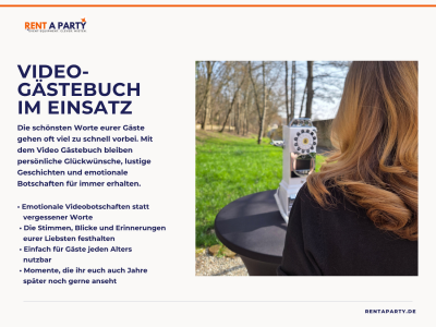 Video-Gästebuch Premium Weiß