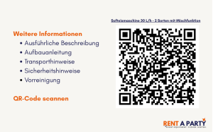 Softeismaschine 30 L/h mieten