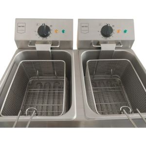 Elektro-Fritteuse Doppelkammer 2 x 8 Liter