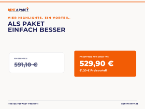 Hochzeitspaket Premium mit Fotobox, Videogästebuch & Softeis