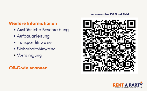 Nebelmaschine 950 W mieten