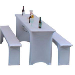 Stretchhussen-Set 3-teilig für Bierzeltgarnitur