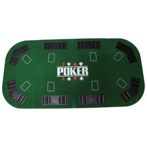 Pokertischauflage inkl. Pokerkoffer (500 Chips)