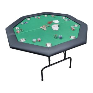 Pokertisch achteckig inkl. Pokerkoffer (500 Chips)